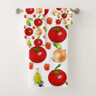 Ensemble de serviettes de salle de bain en salade 