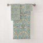 Ensemble de serviettes de toilette turquoise Straw
