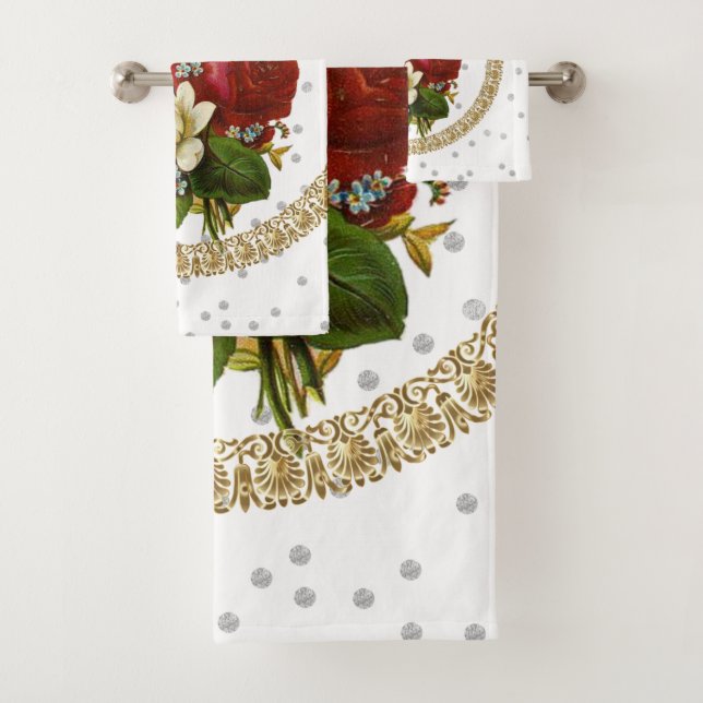 Ensemble de serviettes de toilette Victorian Circu (En situation)