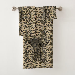 Ensemble de serviettes d'éléphant décoratif