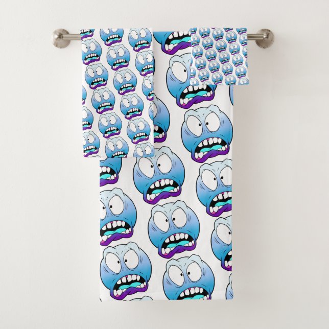 Ensemble de serviettes Emote Face (En situation)