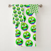 Ensemble de serviettes Emote Face