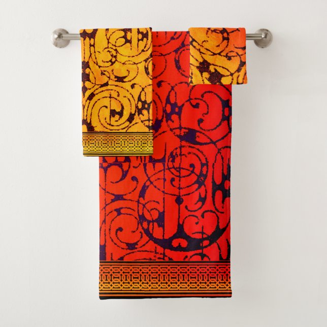 Ensemble de serviettes Fiore Bronce (En situation)