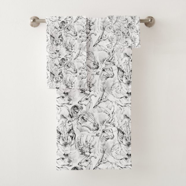 Ensemble de serviettes pour enfants Dinosaur (En situation)