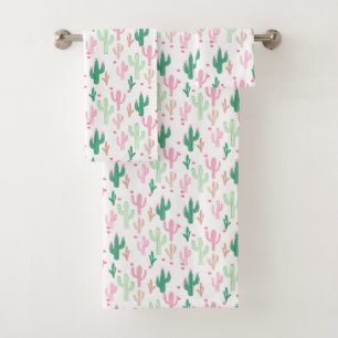 Ensemble de serviettes Preppy Cactus