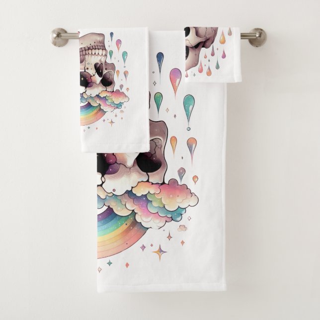 Ensemble de serviettes Rainbow Dreams (En situation)