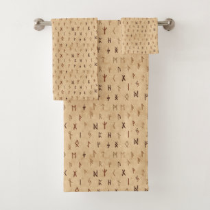 Ensemble de serviettes Runes