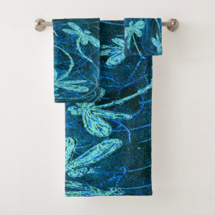 Ensemble de serviettes Tango bleu Danse Libellule