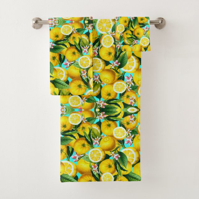 ENSEMBLE DE SERVIETTES TROPICALES (En situation)