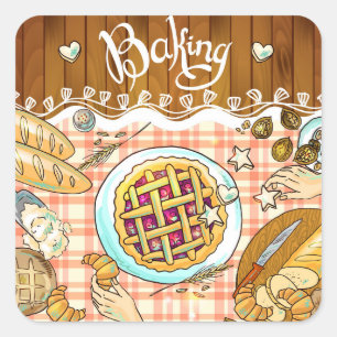 Ensemble de stickers à tarte à pâtisserie très Coo