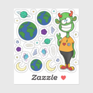 Ensemble de stickers Alien
