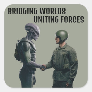 Ensemble de stickers Alien et soldat