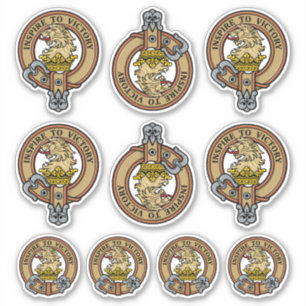 Ensemble de stickers Clan Currie Lion Crest