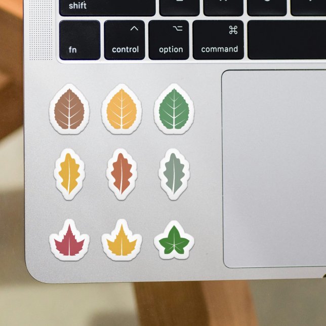 Ensemble de stickers de feuilles d'automne (Set of Fall Leaves Stickers)