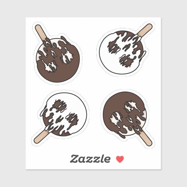 Ensemble de stickers de glace de crâne doux pour l (Feuille)