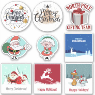 Ensemble de stickers de Noël
