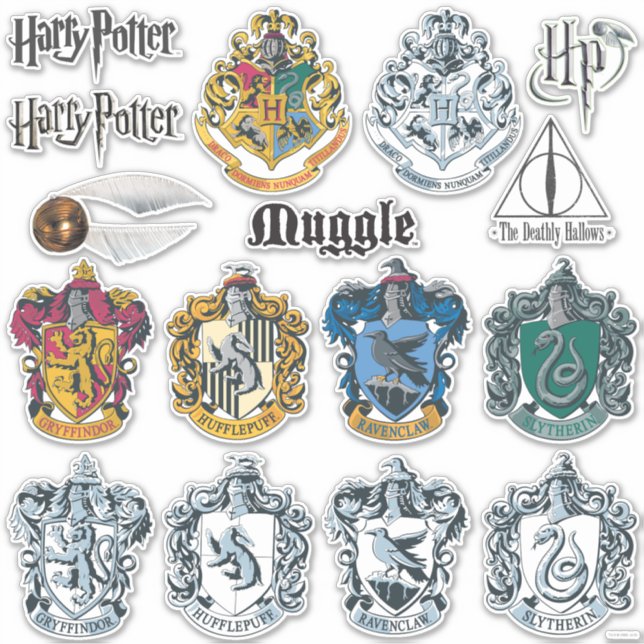 Ensemble de stickers Harry Potter (Devant)