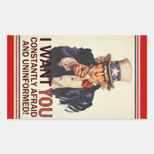 Ensemble de stickers Oncle Sam Satire