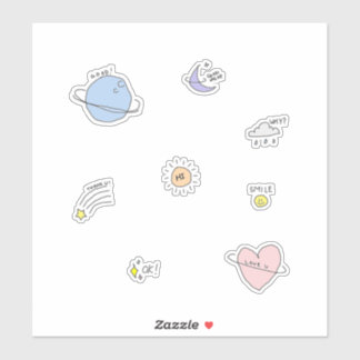 Ensemble de stickers Sweet Space |