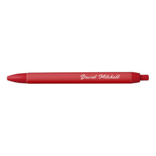 Ensemble de stylos personnalisé avec nom – Rouge é