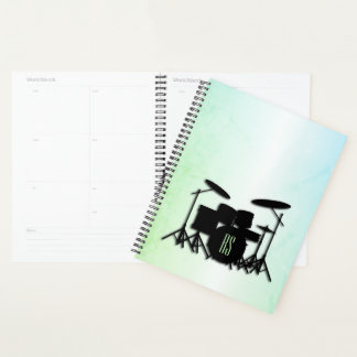 Ensemble de tambour monogramme vert