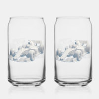Ensemble de verre imprimé Cloud racer f1