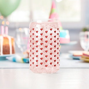 Ensemble de verre Love Red Hearts