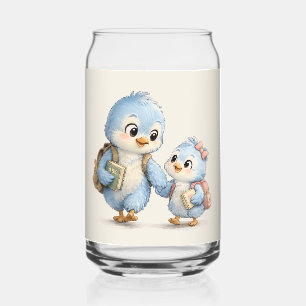 Ensemble de verrerie Cute Little Blue Bird Sibling