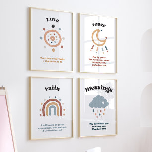 Ensemble de vers bibliques pour enfants chrétiens 