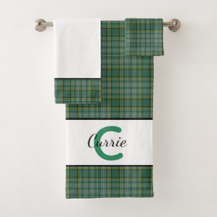 Ensemble décoré d'un monogramme de serviette de