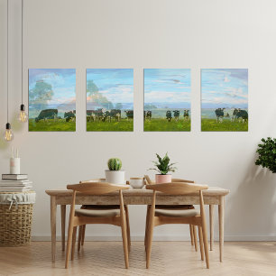 Ensemble d'impression Abstrait Vaches Farmland