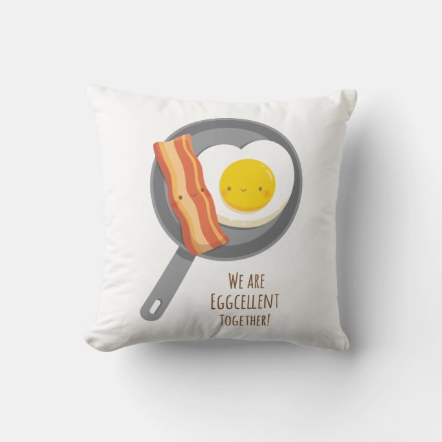 Ensemble Eggcellente Coussin de Bacon et d'Œuf Mig (Recto)