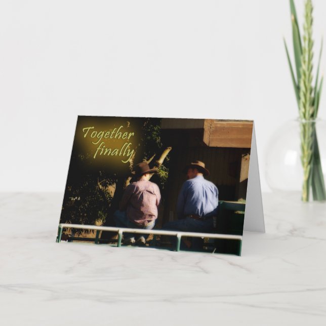 Ensemble enfin carte de voeux de la Réunion (Devant)