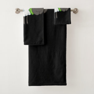 Ensemble laineux de serviette de moutons