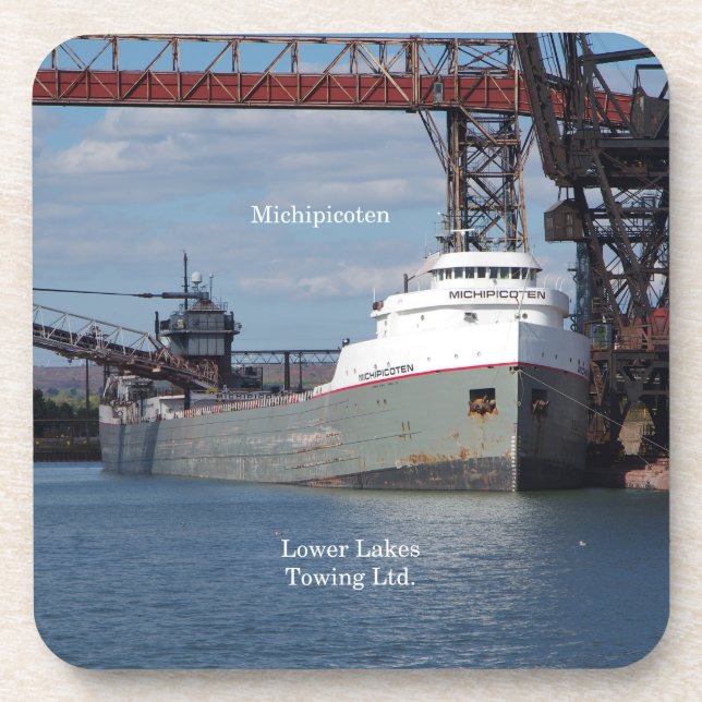 Ensemble Michipicoten de 6 dessous de verre en pla (Devant)