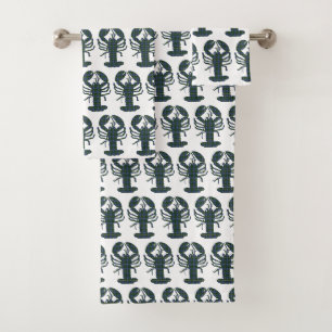 Ensemble mignon de serviette de main de tartan de