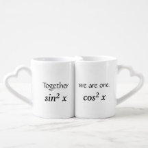 Ensemble, nous sommes une Mug Math Romantique