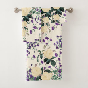 Ensemble pourpre de serviette de Bath de
