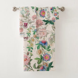 Ensemble rose de serviette de Bath de