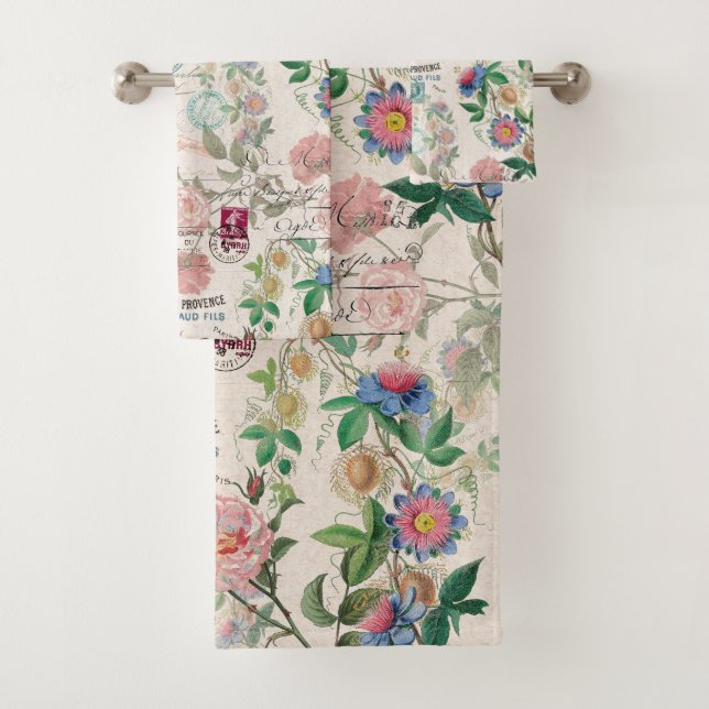 Ensemble rose de serviette de Bath de (En situation)