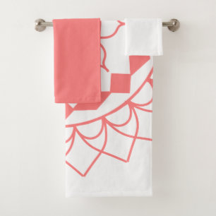 Ensemble Simple De Serviettes De Bain Mandala