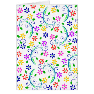 Ensemble tourbillonnant floral lumineux et coloré