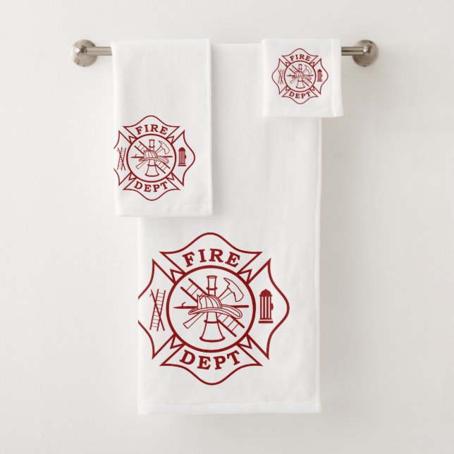 ensembles de serviettes de bain avec croix de malt (En situation)