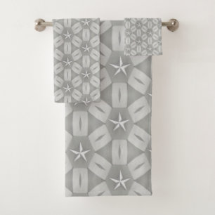 Ensembles de serviettes de salle de bain grises