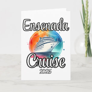 Ensenada Cruise 2025 Matching Family Vacation Men  Card