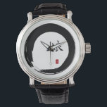 Enso Circle and Kanji Calligraphy for Daughter Watch<br><div class="desc">We've got an amazing selection of Japanese Kanjis and enso symbols, and here, we combine the two in a great series of designs. The Enso circle symbolizes the Absolute, enlightenment, strength, elegance, the Universe; it is paired with a handwritten "Daughter". A great reminder to live in the moment and let...</div>