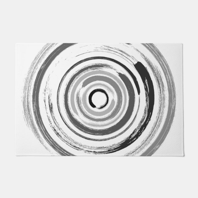 Enso Circles - Zen Circles #1 Doormat (Front)