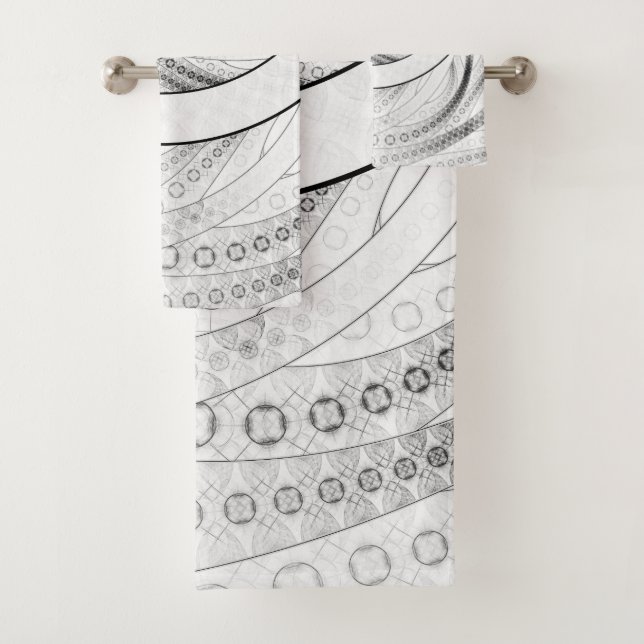 Enso, un cercle noir et blanc parfait de fractale (En situation)