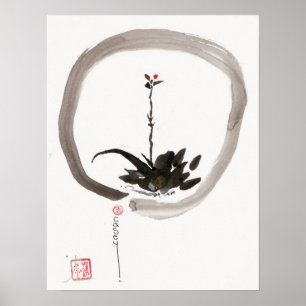 Enso Willow  Bud Art Print