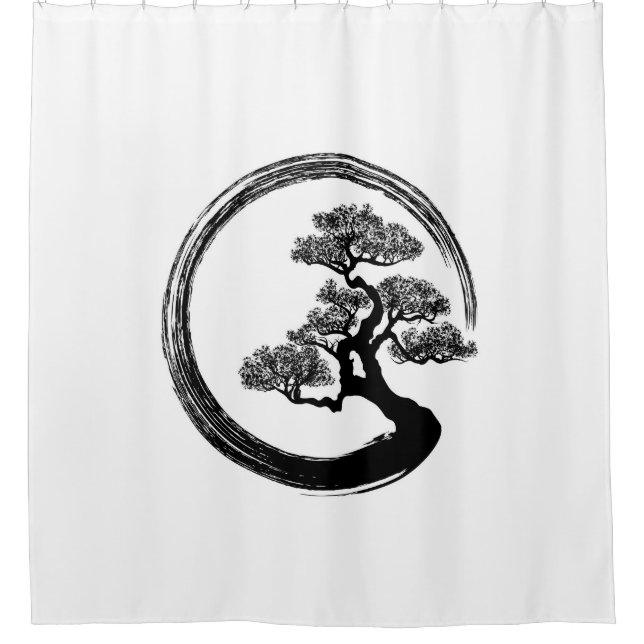 Enso Zen Circle and Bonsai Tree (Front)